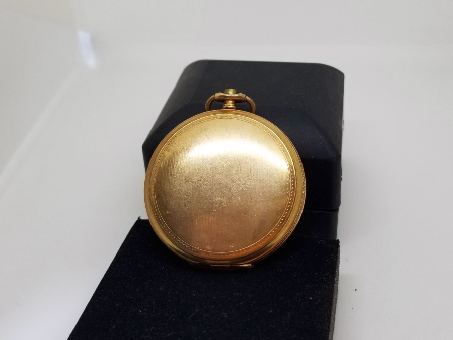 ALTIN KAPLAMA ANTİKA AMERİKAN CEP SAATİ KASASI