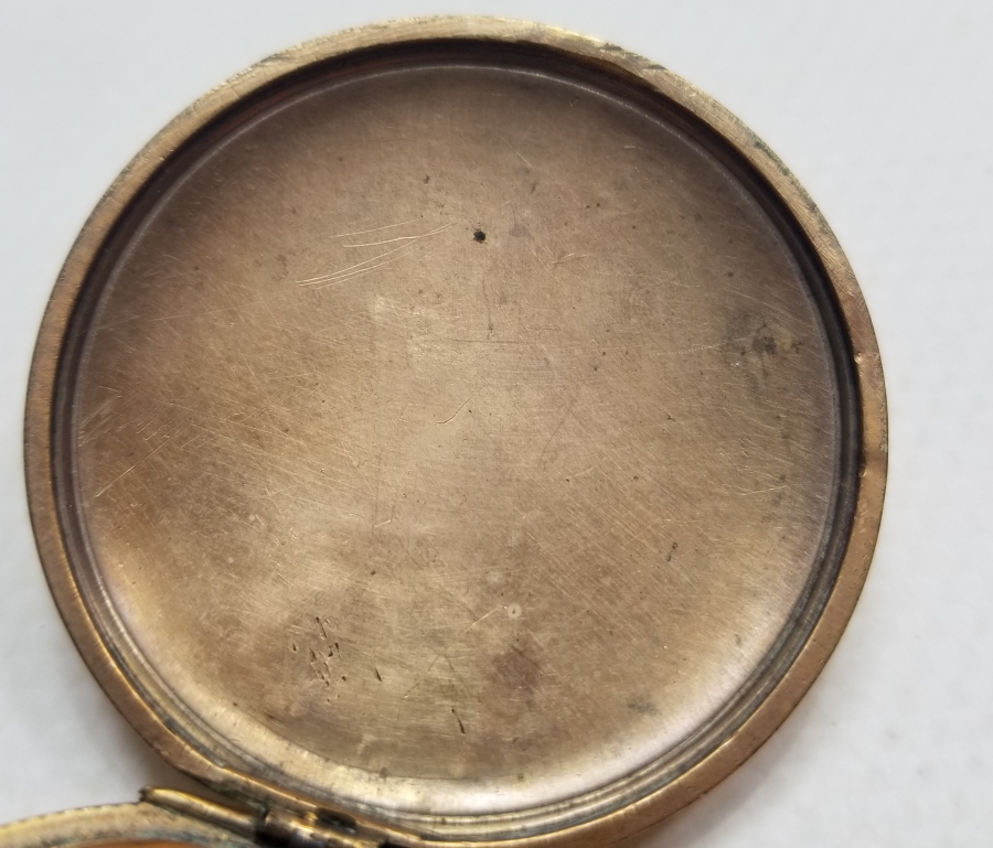 ALTIN KAPLAMA ANTİKA AMERİKAN CEP SAATİ KASASI