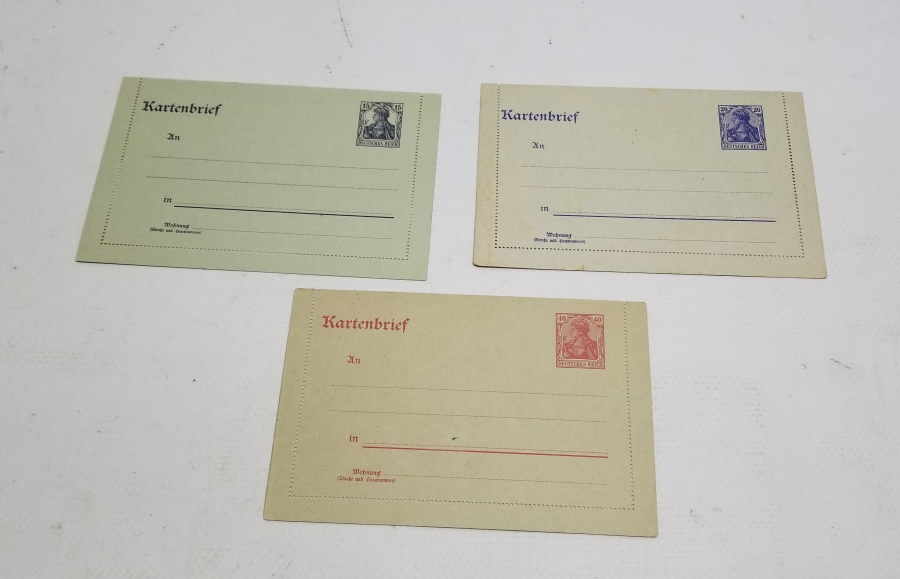 3 ADET YAZILMAMIŞ ALMAN KARTPOSTAL