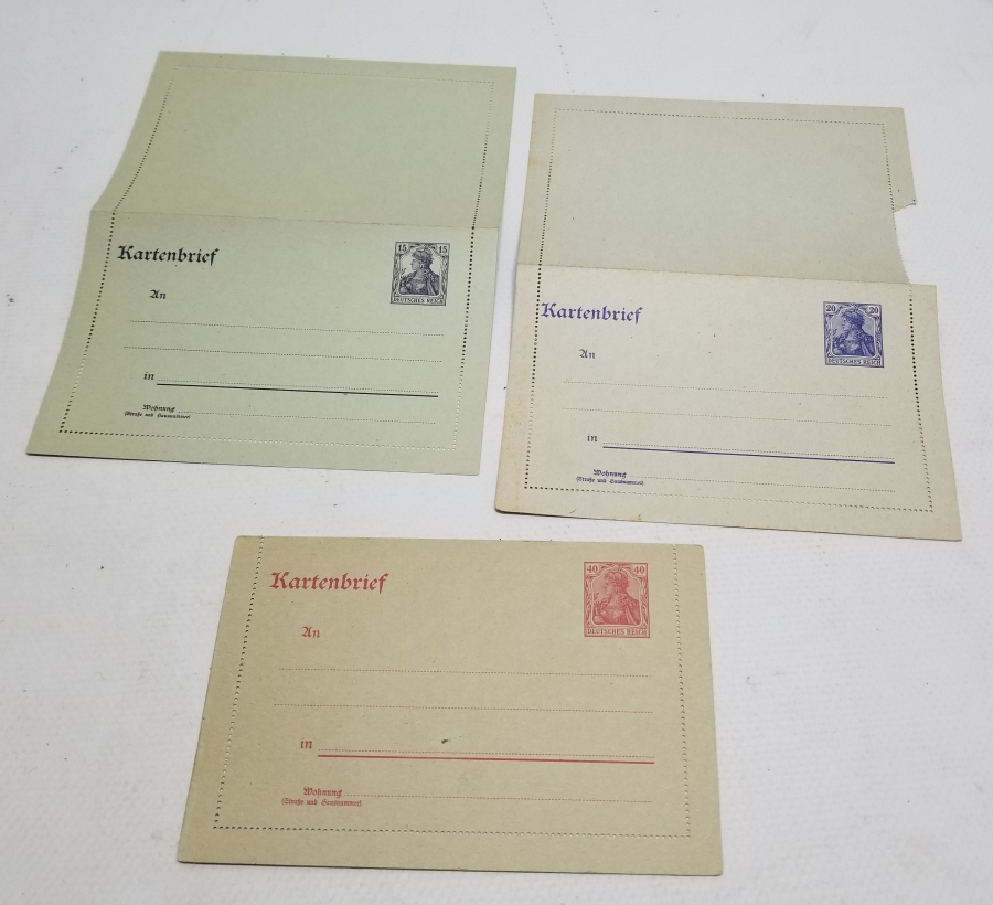 3 ADET YAZILMAMIŞ ALMAN KARTPOSTAL