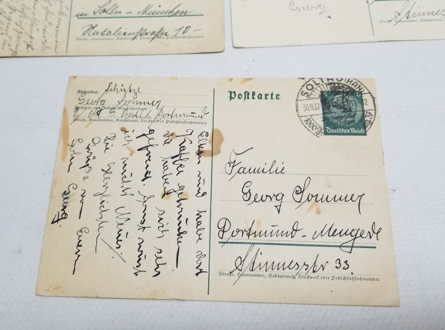 3 ADET ALMAN YAZILI KARTPOSTAL