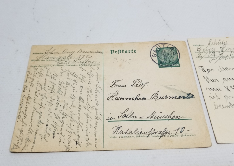 3 ADET ALMAN YAZILI KARTPOSTAL