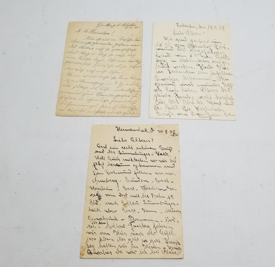 3 ADET ALMAN YAZILI KARTPOSTAL