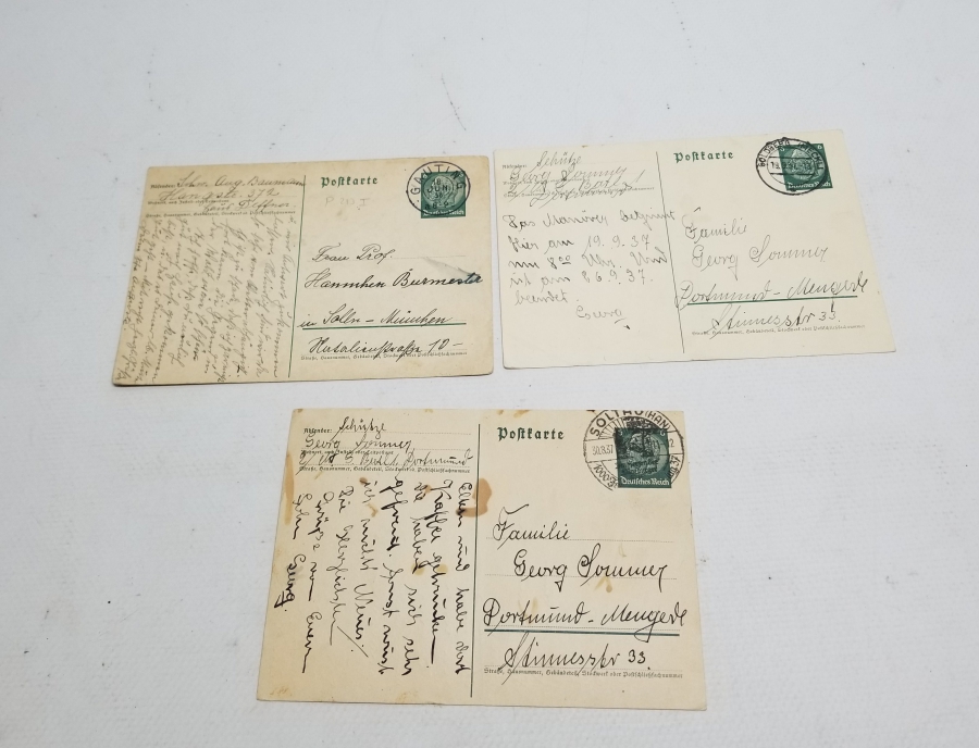 3 ADET ALMAN YAZILI KARTPOSTAL