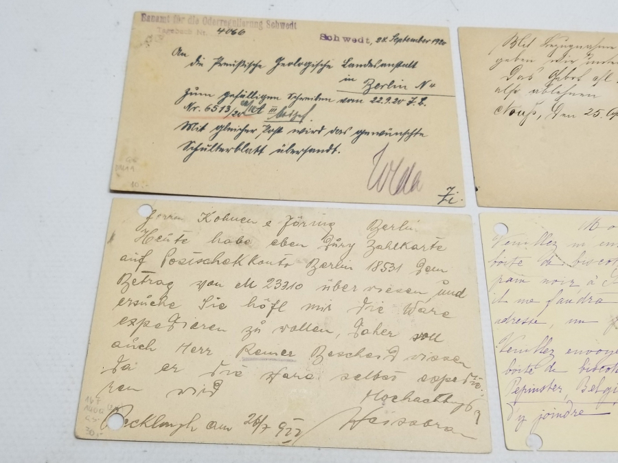 4 ADET ALMAN YAZILI KARTPOSTAL