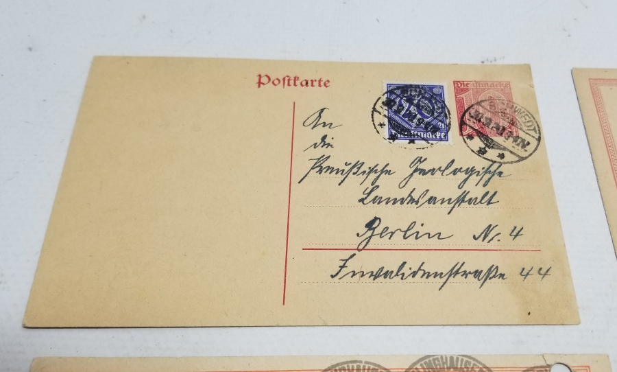 4 ADET ALMAN YAZILI KARTPOSTAL