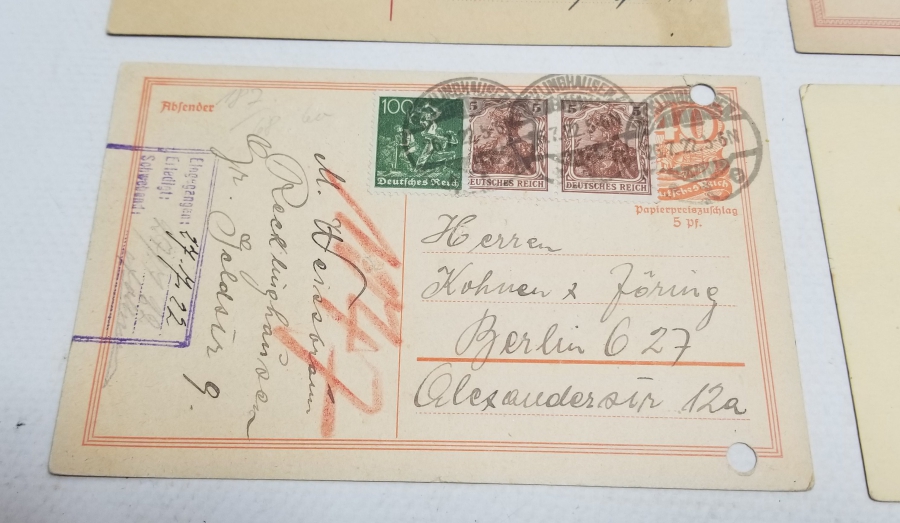 4 ADET ALMAN YAZILI KARTPOSTAL