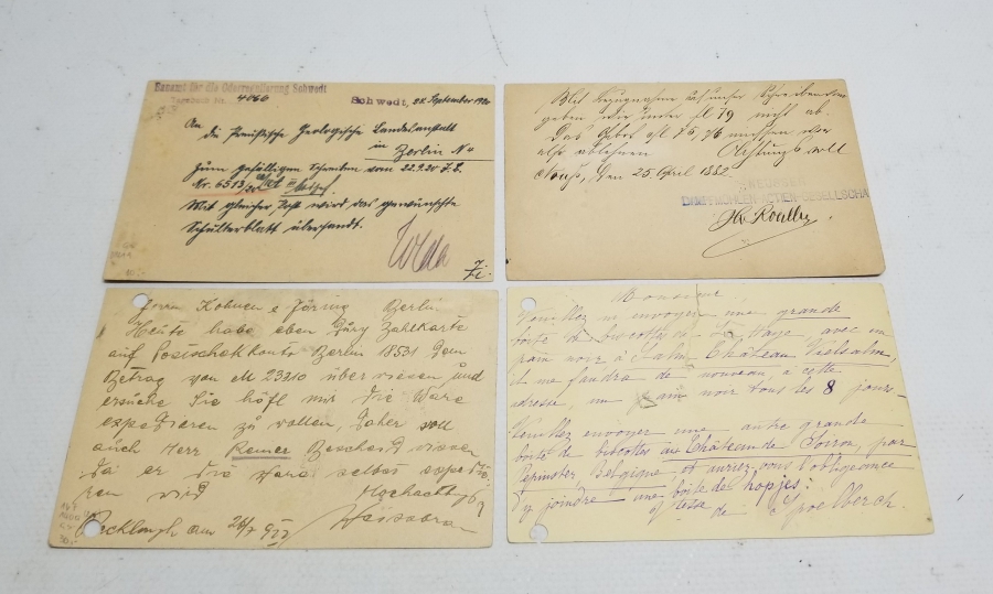 4 ADET ALMAN YAZILI KARTPOSTAL