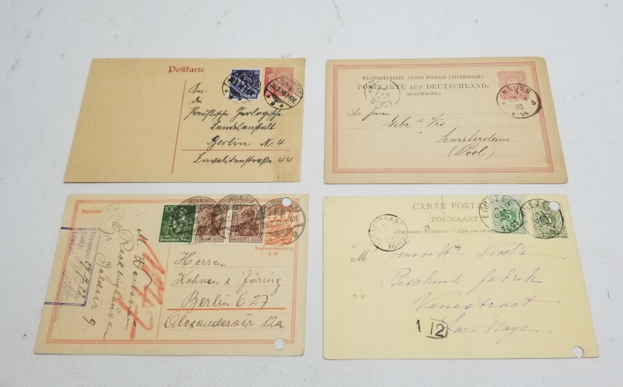 4 ADET ALMAN YAZILI KARTPOSTAL