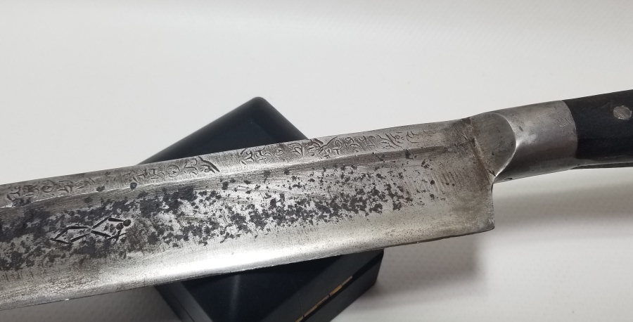 İKİ YÜZÜ AYETLERLE BEZELİ NADİR TİPTE OSMANLI DÖNEMİ YATAĞAN KILICI