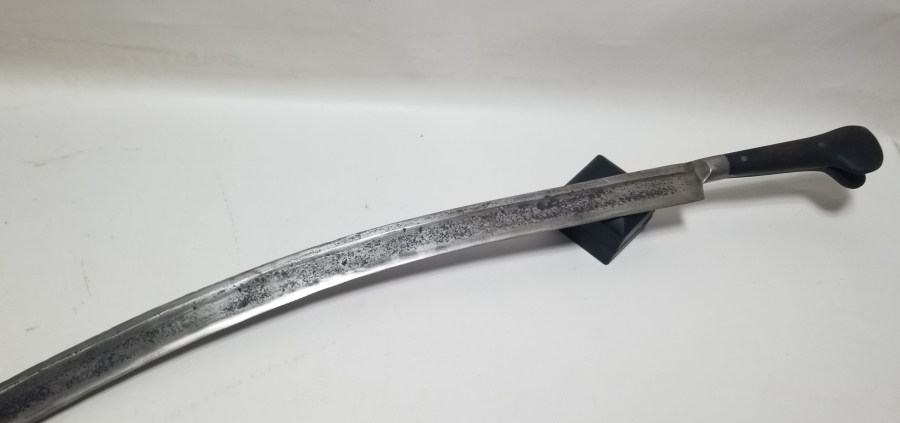 İKİ YÜZÜ AYETLERLE BEZELİ NADİR TİPTE OSMANLI DÖNEMİ YATAĞAN KILICI