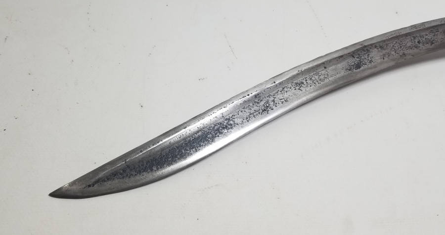 İKİ YÜZÜ AYETLERLE BEZELİ NADİR TİPTE OSMANLI DÖNEMİ YATAĞAN KILICI