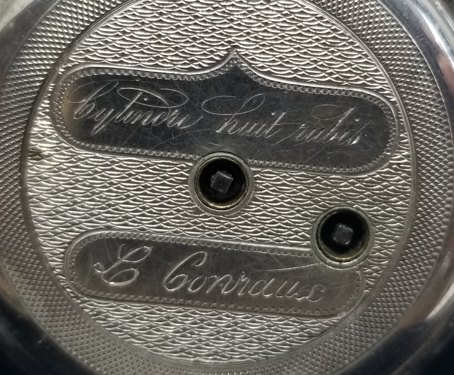 AKREP YELKOVANI LALE FORMLU ANTİKA GÜMÜŞ CEP SAATİ