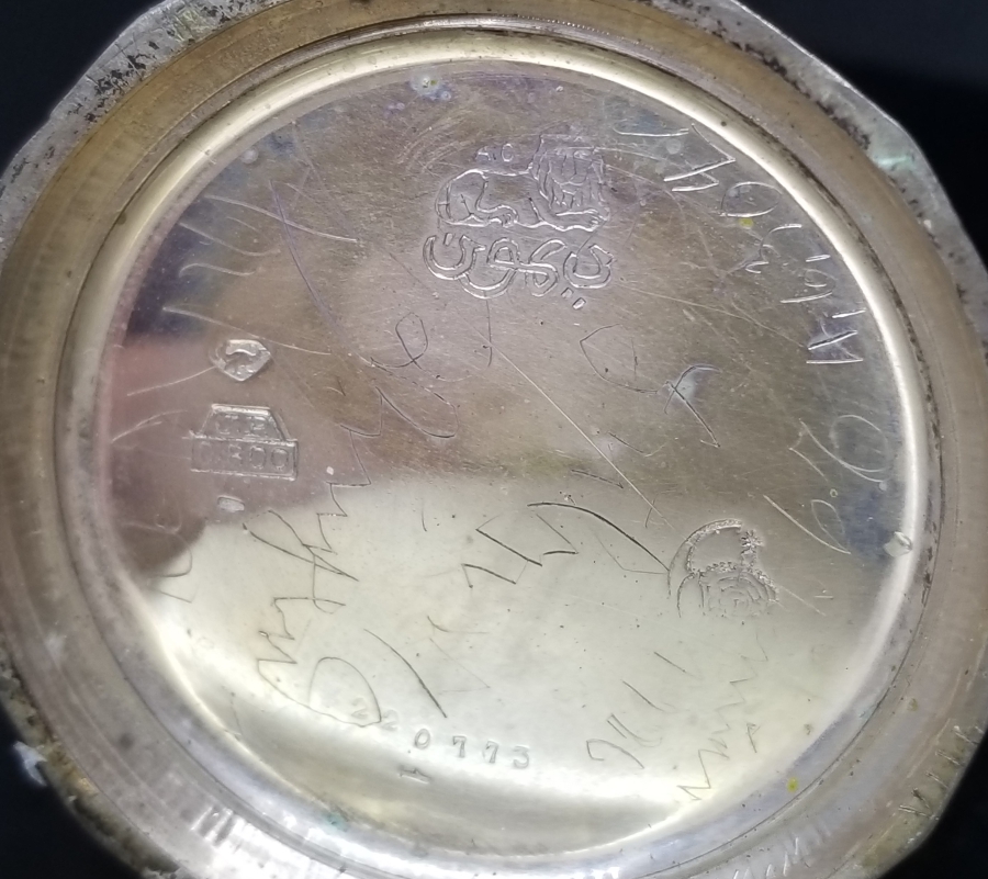 OSMANLICA SIMON USTA DAMGALI OSMANLI DÖNEMİ ÇALIŞIR DURUMDA GÜMÜŞ KASA CEP SAATİ