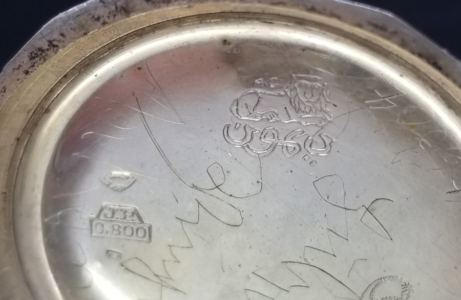 OSMANLICA SIMON USTA DAMGALI OSMANLI DÖNEMİ ÇALIŞIR DURUMDA GÜMÜŞ KASA CEP SAATİ