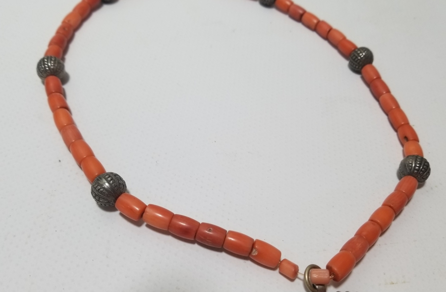 MERCAN TAŞLI OSMANLI DÖNEMİ ÜZERİ DUALI GERDANLIK