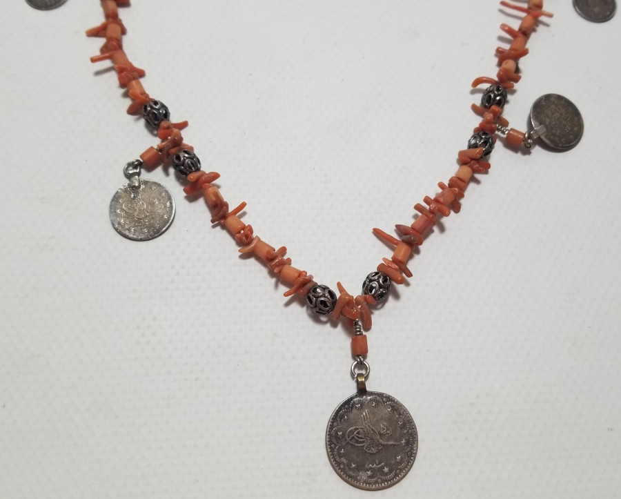 OSMANLI PARALARINDAN VE OSMANLI MERCANLARDAN DİZAYN EDİLMİŞ GERDANLIK