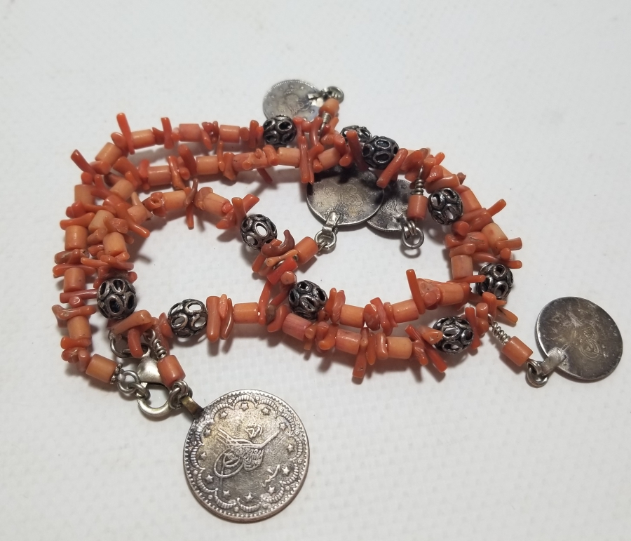 OSMANLI PARALARINDAN VE OSMANLI MERCANLARDAN DİZAYN EDİLMİŞ GERDANLIK