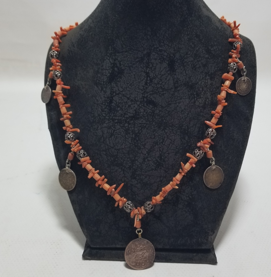 OSMANLI PARALARINDAN VE OSMANLI MERCANLARDAN DİZAYN EDİLMİŞ GERDANLIK