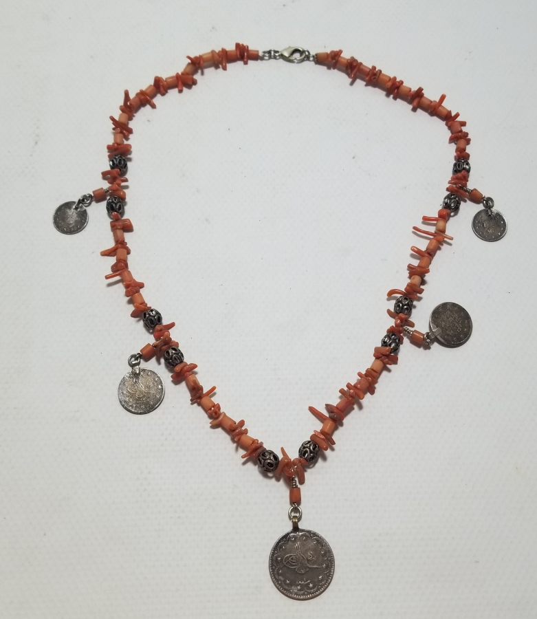 OSMANLI PARALARINDAN VE OSMANLI MERCANLARDAN DİZAYN EDİLMİŞ GERDANLIK