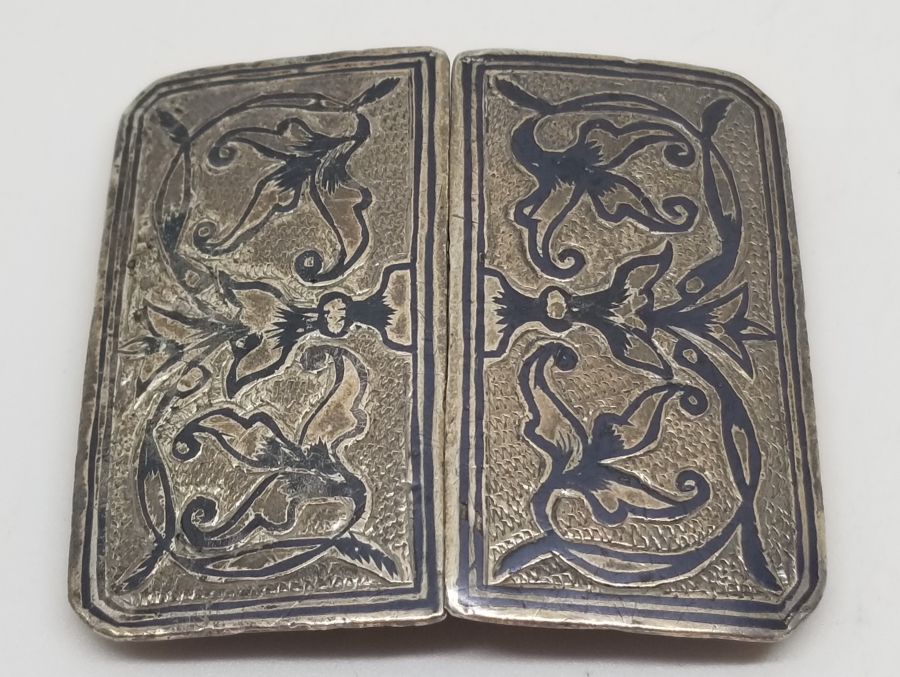 OSMANLI DÖNEMİ SAVATLI GÜMÜŞ KEMER TOKASI