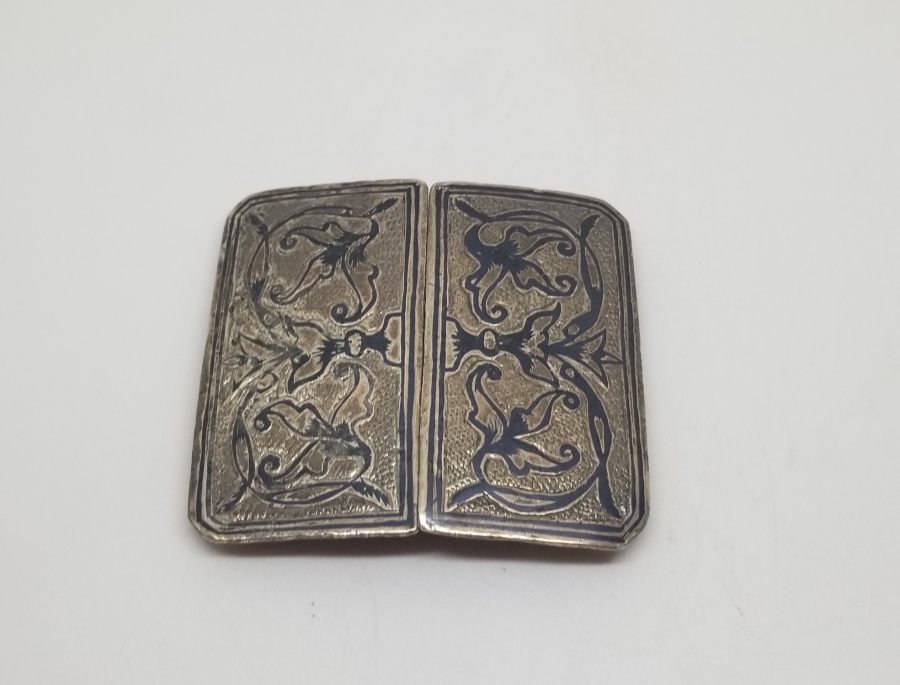 OSMANLI DÖNEMİ SAVATLI GÜMÜŞ KEMER TOKASI