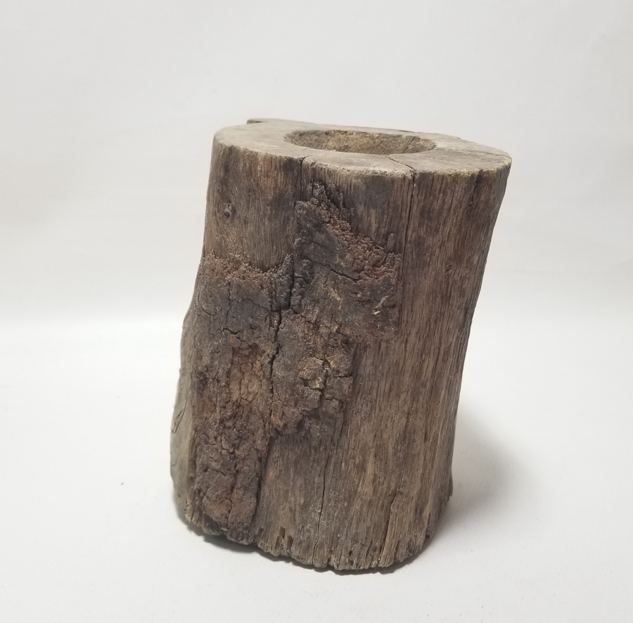 OSMANLI DÖNEMİ KÜTÜKTEN YAPILMIŞ PRİMİTİF AHŞAP DİBEK