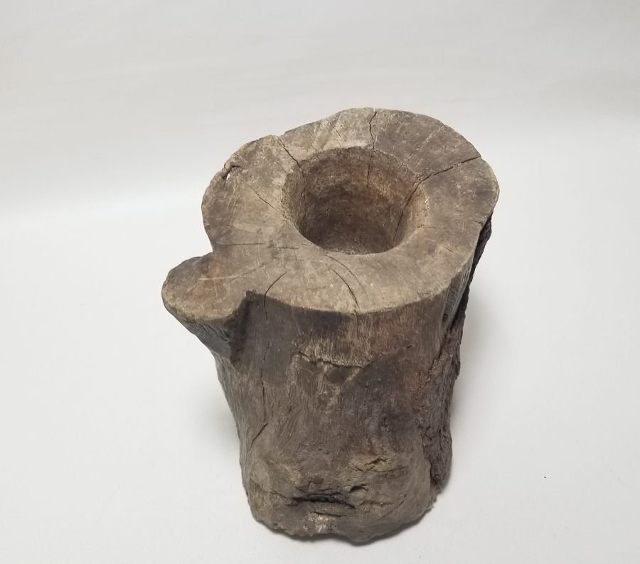 OSMANLI DÖNEMİ KÜTÜKTEN YAPILMIŞ PRİMİTİF AHŞAP DİBEK