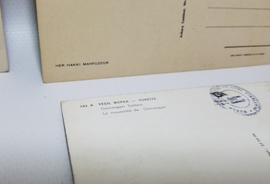 ÇEŞİTLİ ÖNEMLİ DİNİ YERLERİN GÖRSELLERİ BULUNAN ANTİKA KARTPOSTAL LOTU