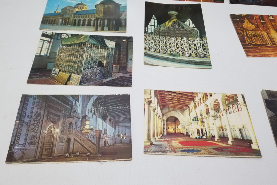 ÇEŞİTLİ ÖNEMLİ DİNİ YERLERİN GÖRSELLERİ BULUNAN ANTİKA KARTPOSTAL LOTU