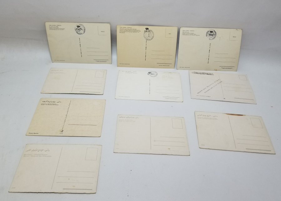 ÇEŞİTLİ ÖNEMLİ DİNİ YERLERİN GÖRSELLERİ BULUNAN ANTİKA KARTPOSTAL LOTU