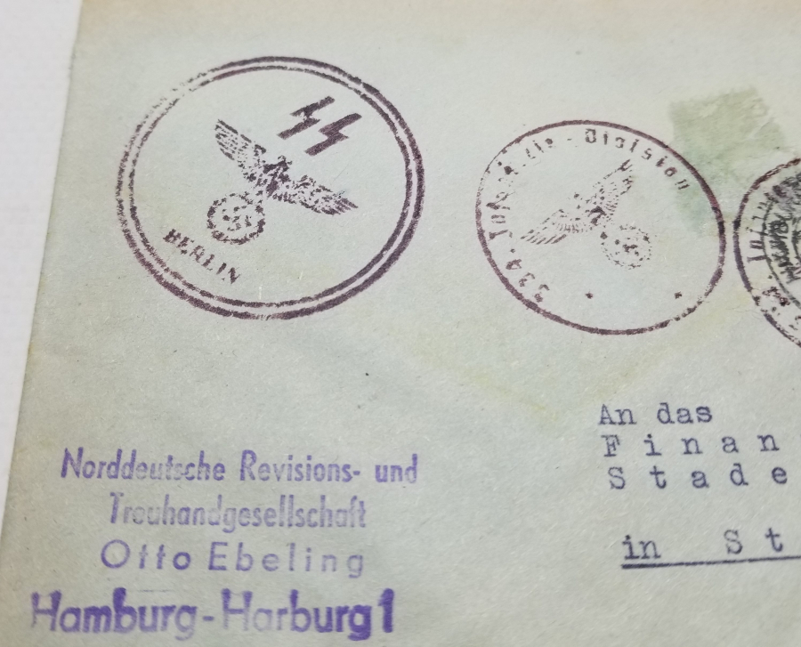 ÜZERİ NAZİ DAMGALI VE HİTLER PULLU 2. DÜNYA SAVAŞI ANTİKA MEKTUP ZARFI