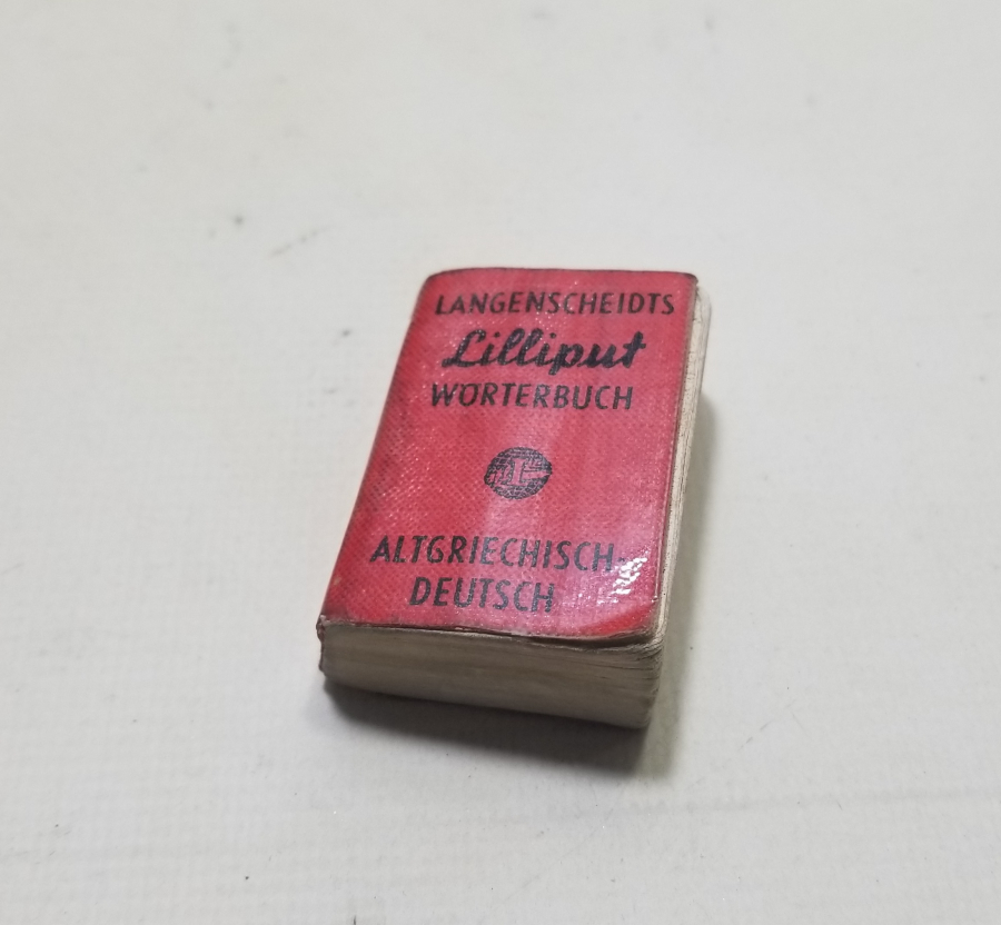 ALMAN BASKISI NADİR ALMAN ANTİKA ALMANCA - YUNANCA MİNİ CEP SÖZLÜĞÜ