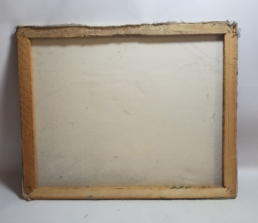 TUVAL ÜZERİ YAĞLI BOYA ANTİKA MANZARA TABLOSU