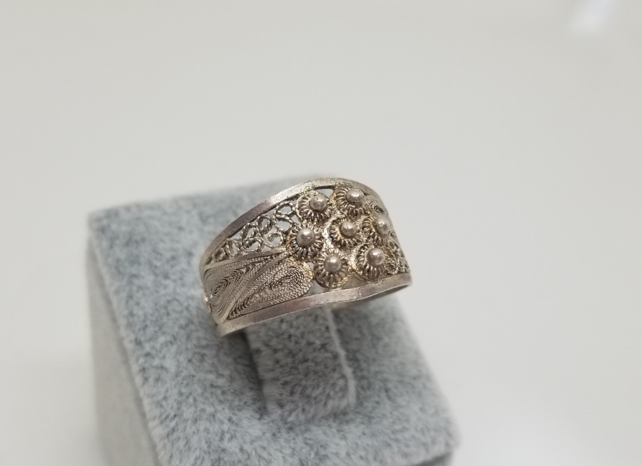 TELKARİ VE GÜHERZE İŞÇİLİKLİ OSMANLI DÖNEMİ GÜMÜŞ YÜZÜK