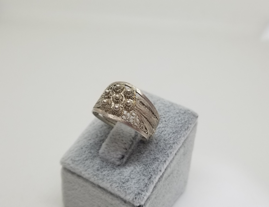 TELKARİ VE GÜHERZE İŞÇİLİKLİ OSMANLI DÖNEMİ GÜMÜŞ YÜZÜK