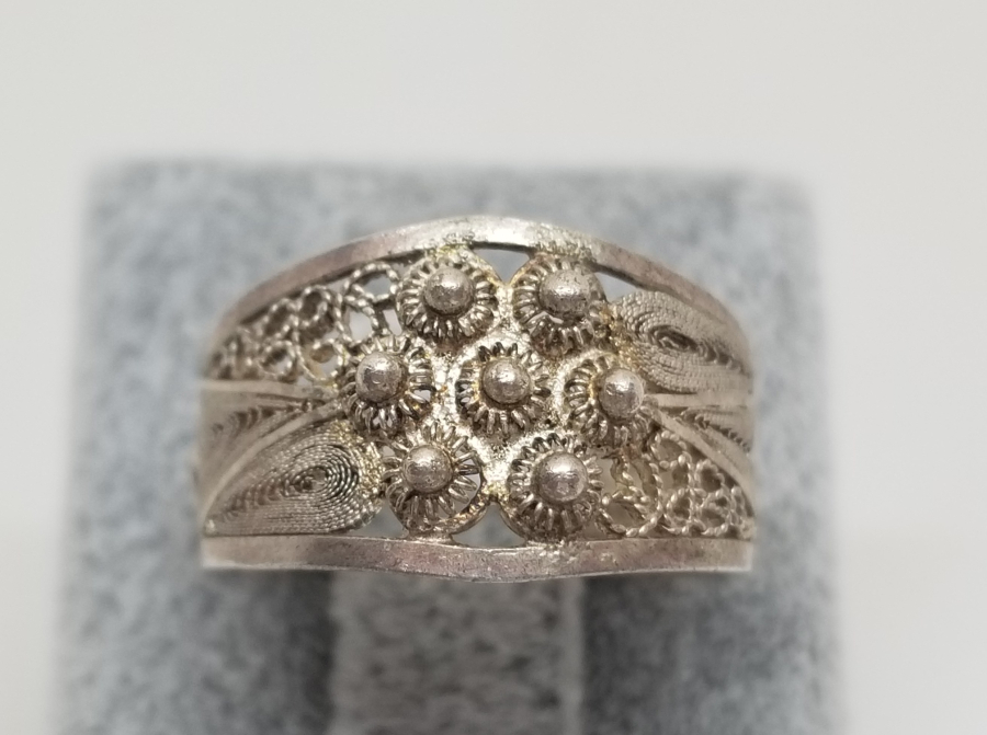 TELKARİ VE GÜHERZE İŞÇİLİKLİ OSMANLI DÖNEMİ GÜMÜŞ YÜZÜK