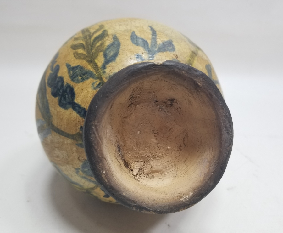 ÜZERİ LALE MOTİFLİ OSMANLI DÖNEMİ NADİR TİPTE KÜTAHYA KARAF - BARDAK