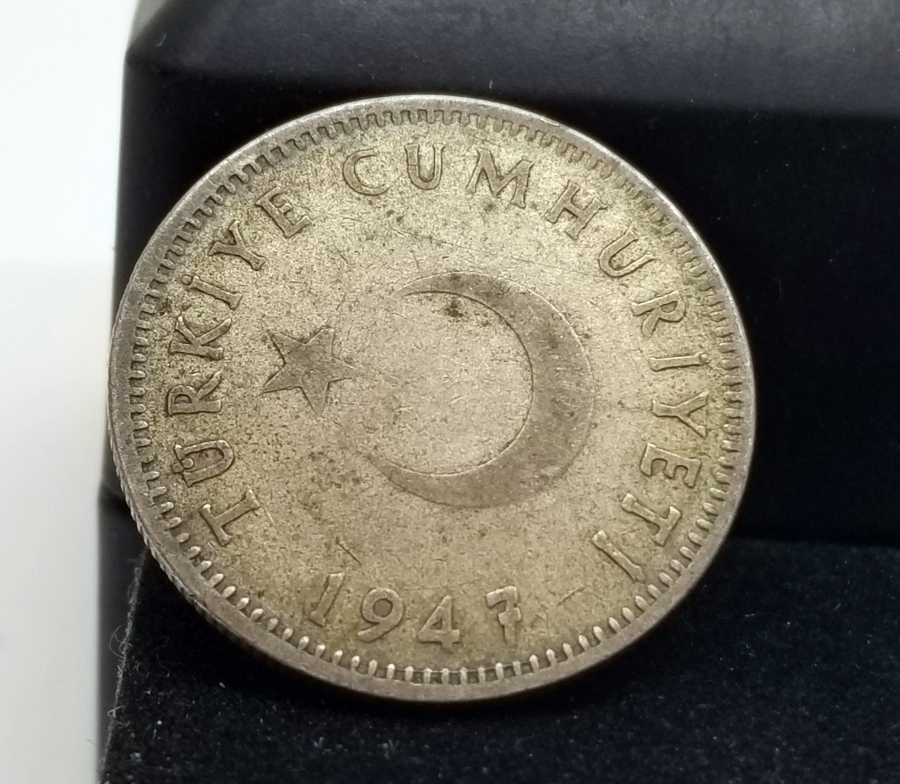 KOLEKSİYONLUK 1947 YILI GÜMÜŞ 1 LİRA