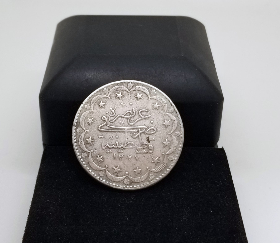 SULTAN MEHMET REŞAT HAN DÖNEMİ KOLEKSİYONLUK 20 KURUŞ MECİDİYE