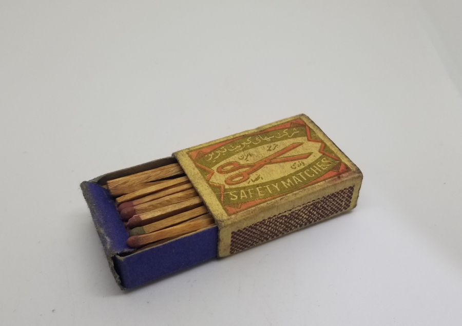 ÜZERİ OSMANLICA YAZILI İÇİ DOLU ÇOK NADİR OSMANLI DÖNEMİ KİBRİT