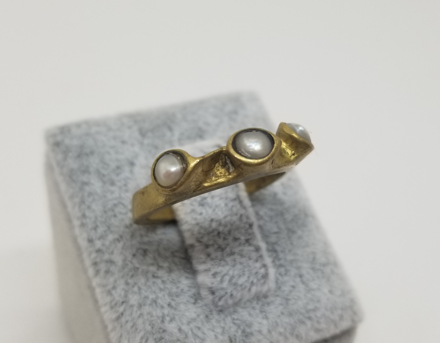 ÖZEL YAPIM OSMANLI DÖNEMİ İNCİLİ YÜZÜK