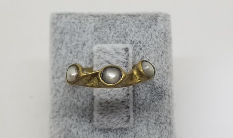 ÖZEL YAPIM OSMANLI DÖNEMİ İNCİLİ YÜZÜK