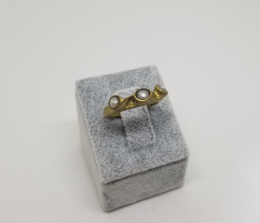 ÖZEL YAPIM OSMANLI DÖNEMİ İNCİLİ YÜZÜK