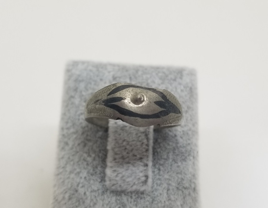 OSMANLI DÖNEMİ VAN ERMENİ USTA YAPIMI GÜMÜŞ NAZAR YÜZÜĞÜ