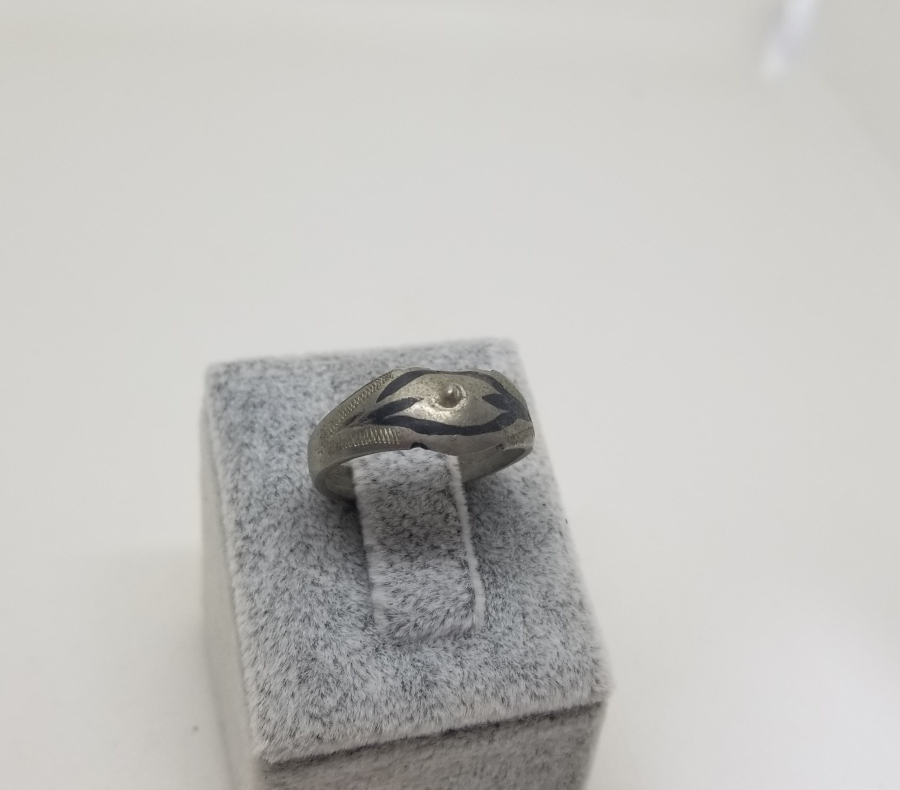 OSMANLI DÖNEMİ VAN ERMENİ USTA YAPIMI GÜMÜŞ NAZAR YÜZÜĞÜ