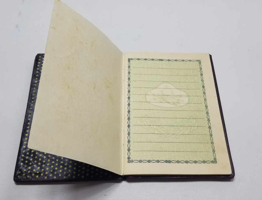 CUMHURİYET BAŞLARI VARAKLI CİLDİNDE OSMANLICA EVLİLİK CÜZDANI