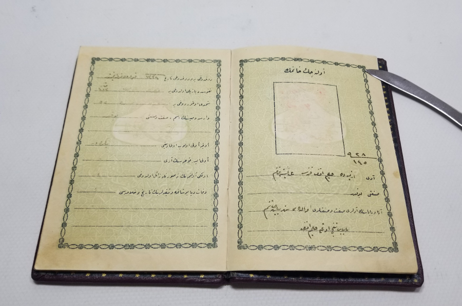 CUMHURİYET BAŞLARI VARAKLI CİLDİNDE OSMANLICA EVLİLİK CÜZDANI