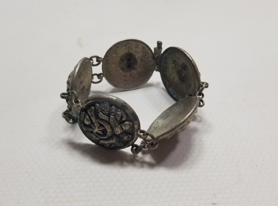 OSMANLI DEVLET ARMALI PARÇALARDAN YAPILMIŞ ÇOK NADİR BİLEZİK - BİLEKLİK