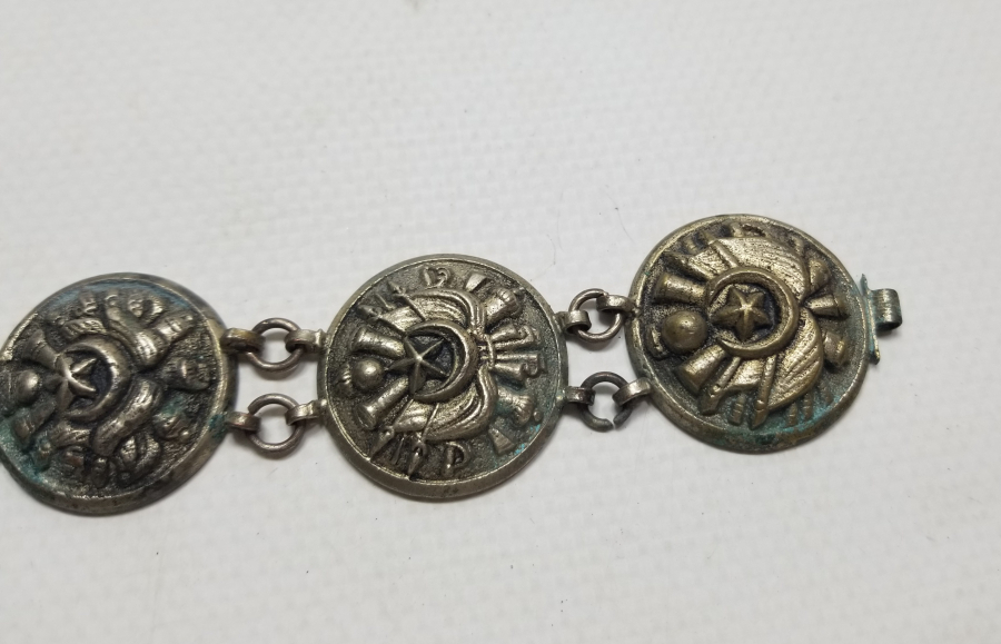 OSMANLI DEVLET ARMALI PARÇALARDAN YAPILMIŞ ÇOK NADİR BİLEZİK - BİLEKLİK